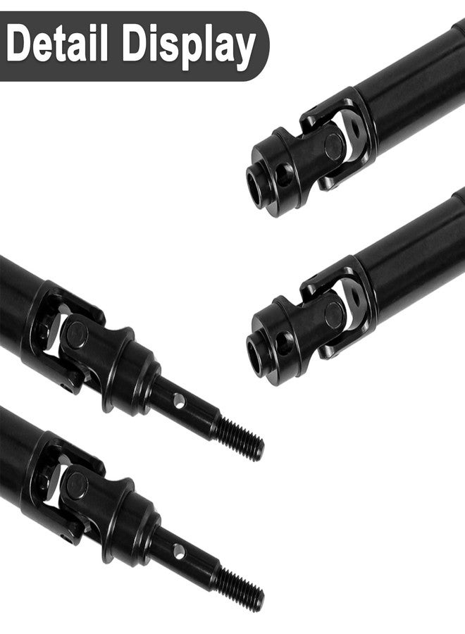 مجموعة أعمدة نقل الحركة الأمامية والخلفية من الفولاذ CV لسيارات تراكساس ميني XRT VXL-3s بمقياس 1/16، رقم القطعة 108076-1، قطع غيار لسيارات مونستر تراك (أسود) - Image 2